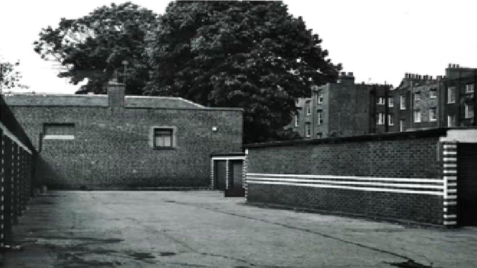 Garages where Eileen Cotter's body was found