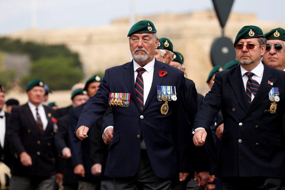 British Royal Marine commando veterans