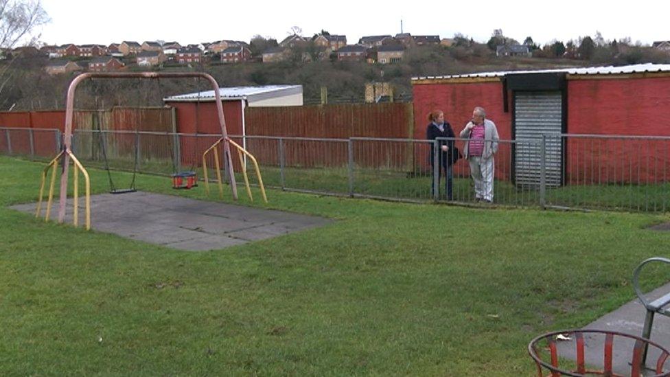 Site of the former railway station in Treharris