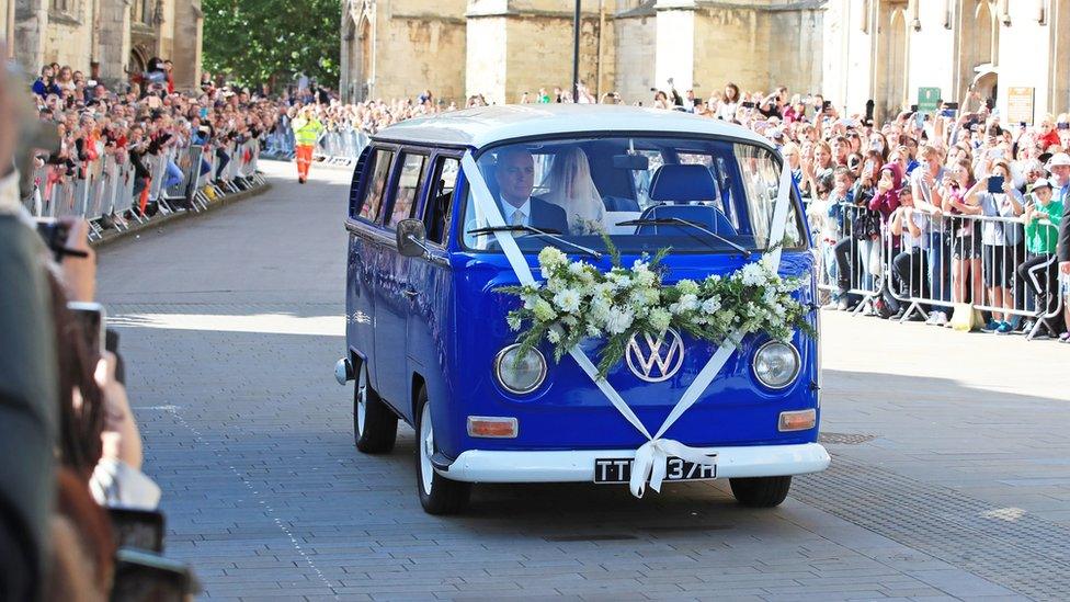 Ellie Goulding arrives at York Minster