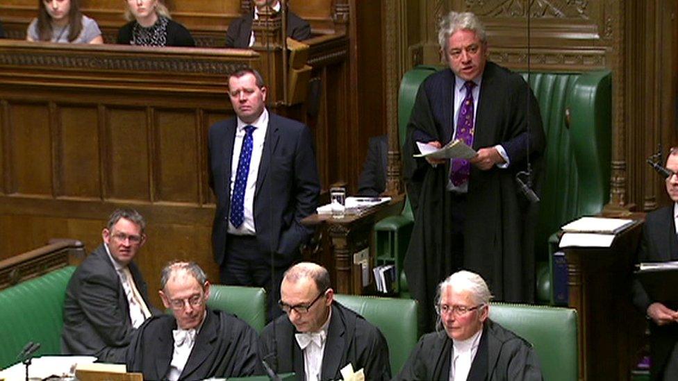 John Bercow and Commons clerks