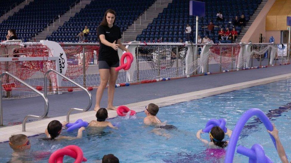 Jazz Carlin at the Wales National Pool in Swansea