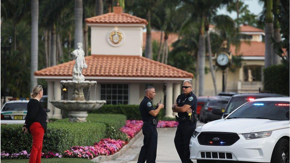 An anti-Trump gunman was shot by police in the lobby of the Doral resort last May