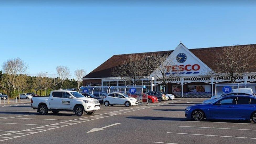 Tesco Superstore, in Clevedon, near Bristol,