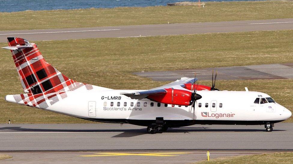 Loganair ATR42 plane