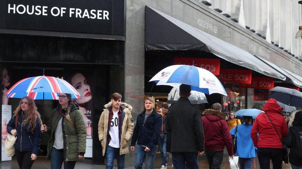 House of Fraser sign