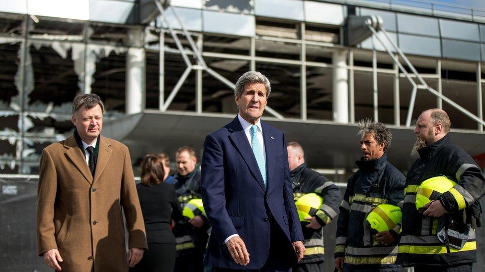 John Kerry in Belgium