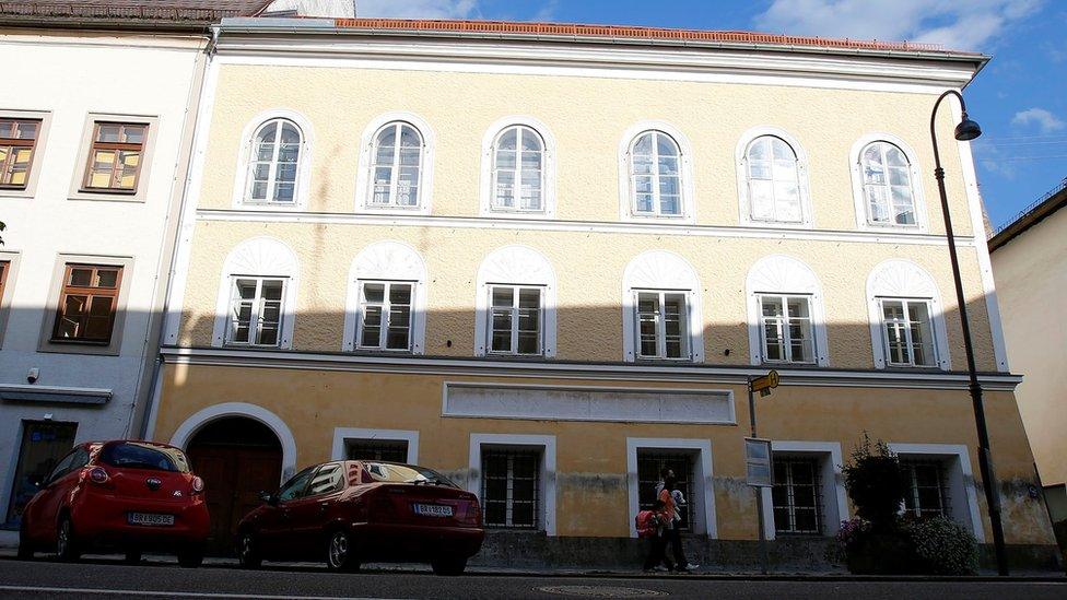 The house of in which Adolf Hitler was born is seen in Braunau am Inn, Austria, on 24 September 2012