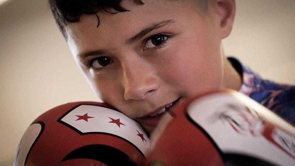 Jamie says boxing helps control his anger - a big part of his ADHD