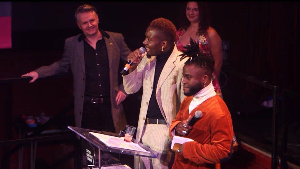 Young Fathers at Scottish Album of the Year awards