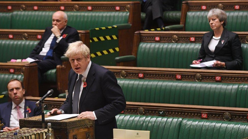 Boris Johnson at the despatch box