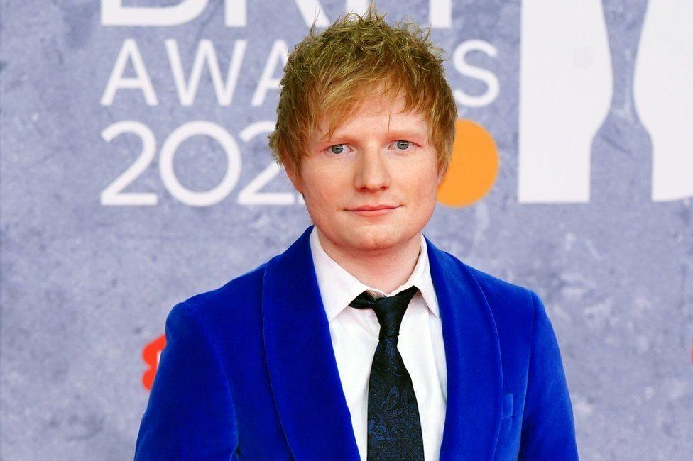 Ed Sheeran at the Brits