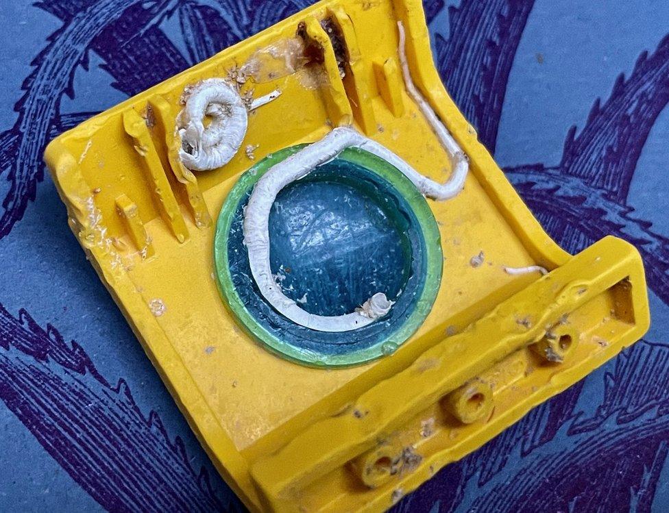 Lego submarine porthole