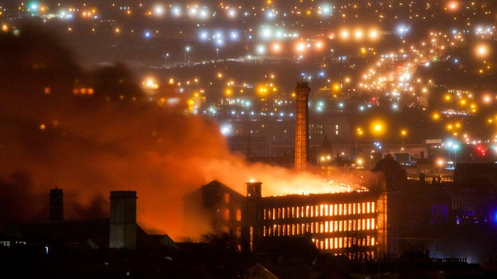 Bradford mill blaze