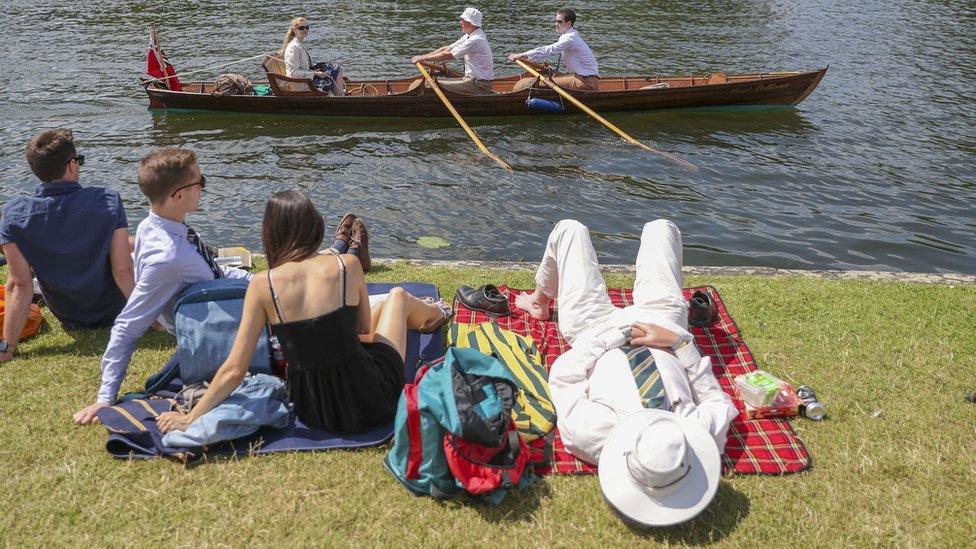 Spectators at regatta