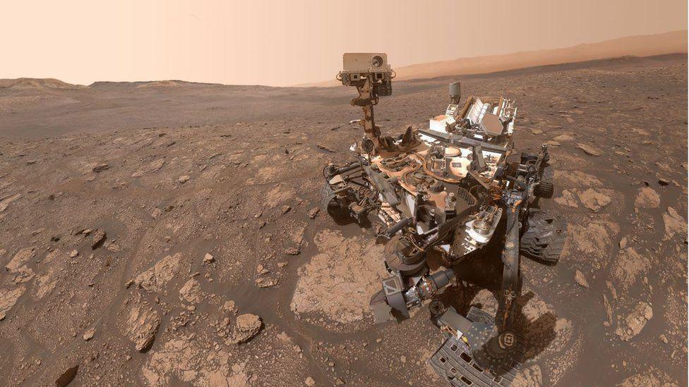 Curiosity rover on Mars