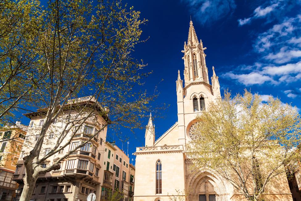 The church of Saint Eulalia in Palma, said to have been used by the families of Jewish converts