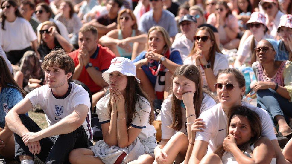 England fans disappointed at result