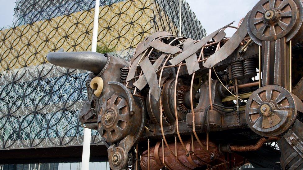 Birmingham Commonwealth Games bull in Centenary Square