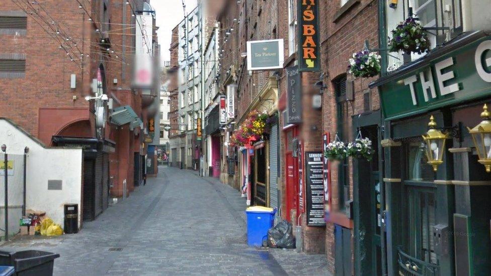 Mathew Street in Liverpool