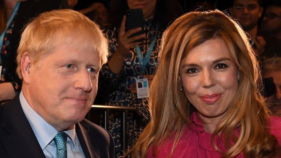 Boris Johnson and Carrie Symonds