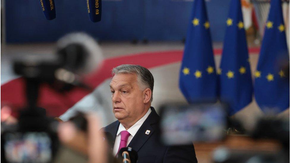 Viktor Orban at the summit in Brussels in December