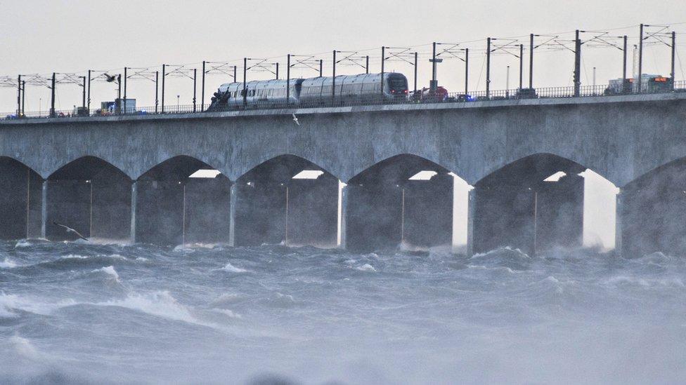 Great Belt Bridge in Denmark