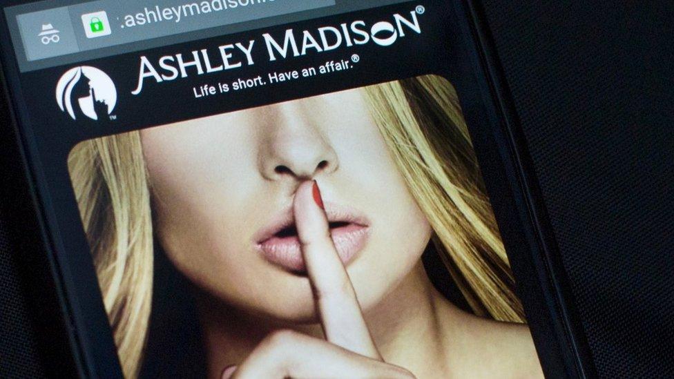 Ashley Madison website