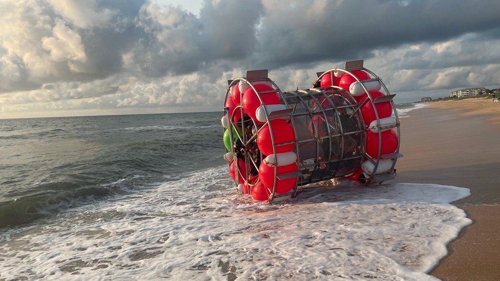 Reza Baluchi's floating "bubble" in Florida