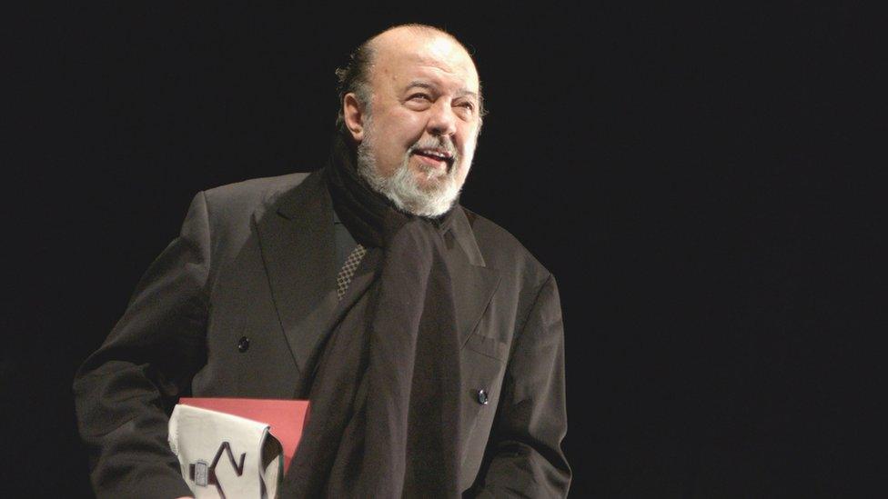 Sir Peter Hall in 2004