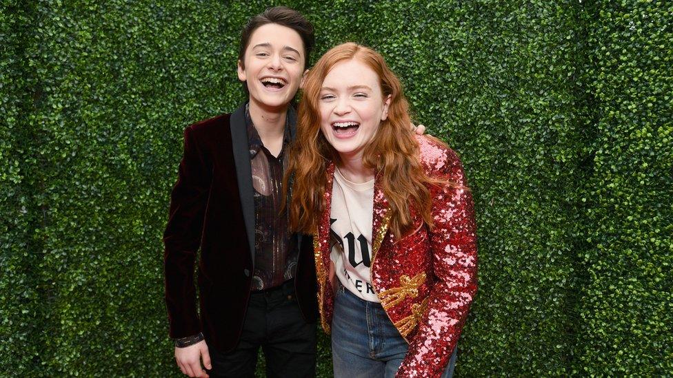 Noah Schnapp and Sadie Sink