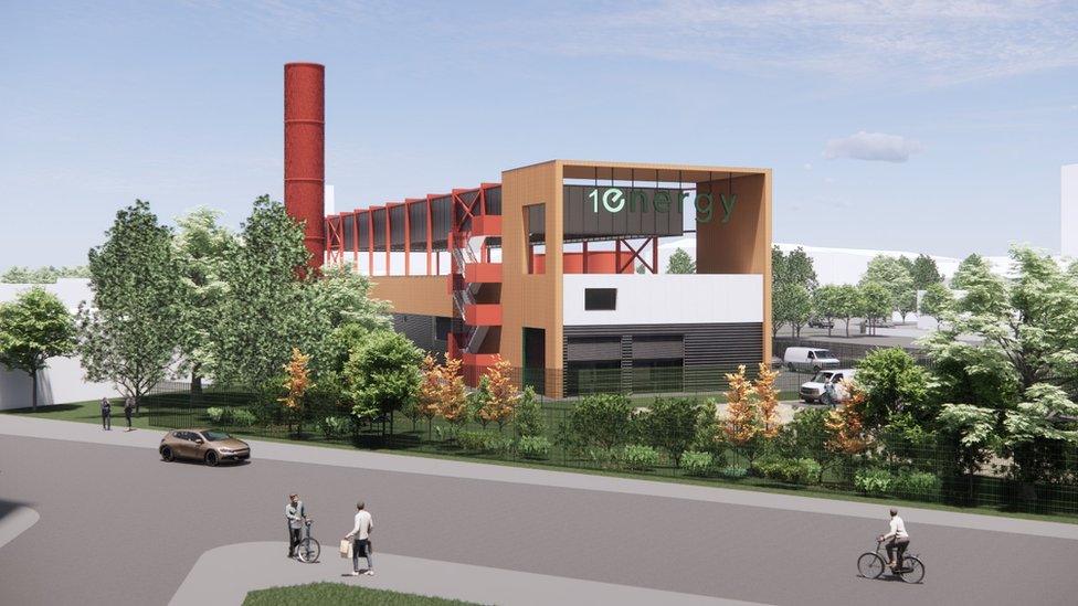 Artist impression of the low carbon energy centre