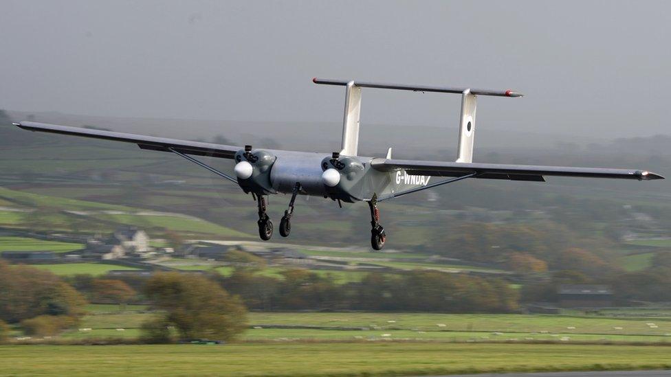 The drone was tested in harsh weather conditions in north Wales