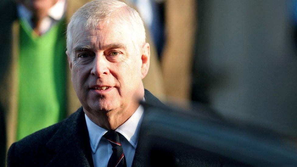 File photo of the Duke of York at church near the Sandringham estate