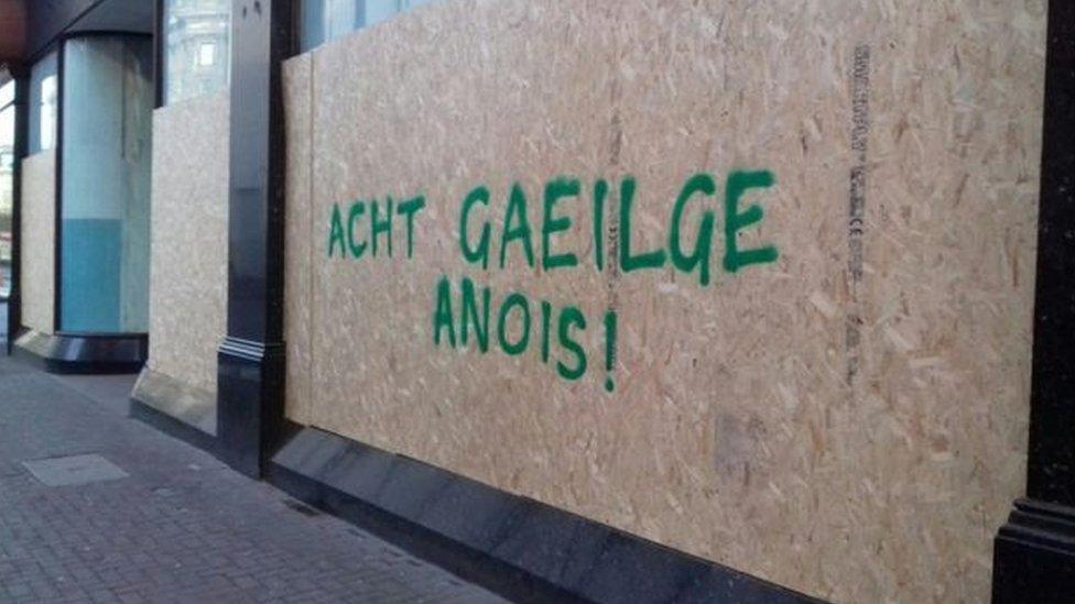 Irish Language Act graffiti