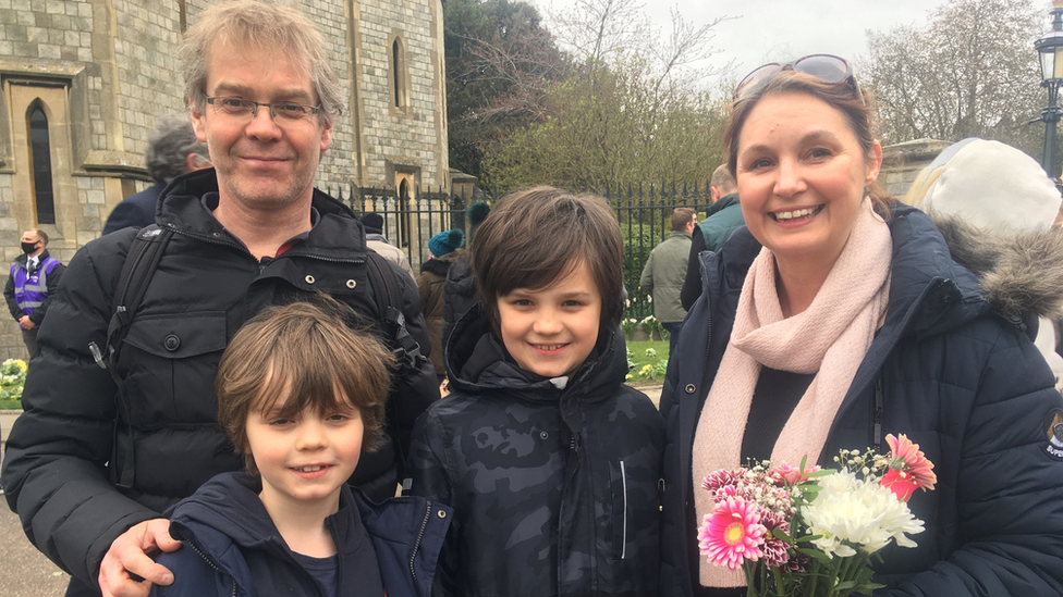 Ian, James, Ryan and Sally Davis