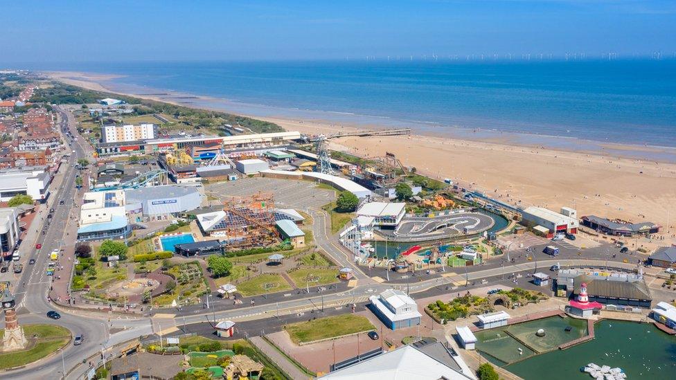 Aerial view of Skegness