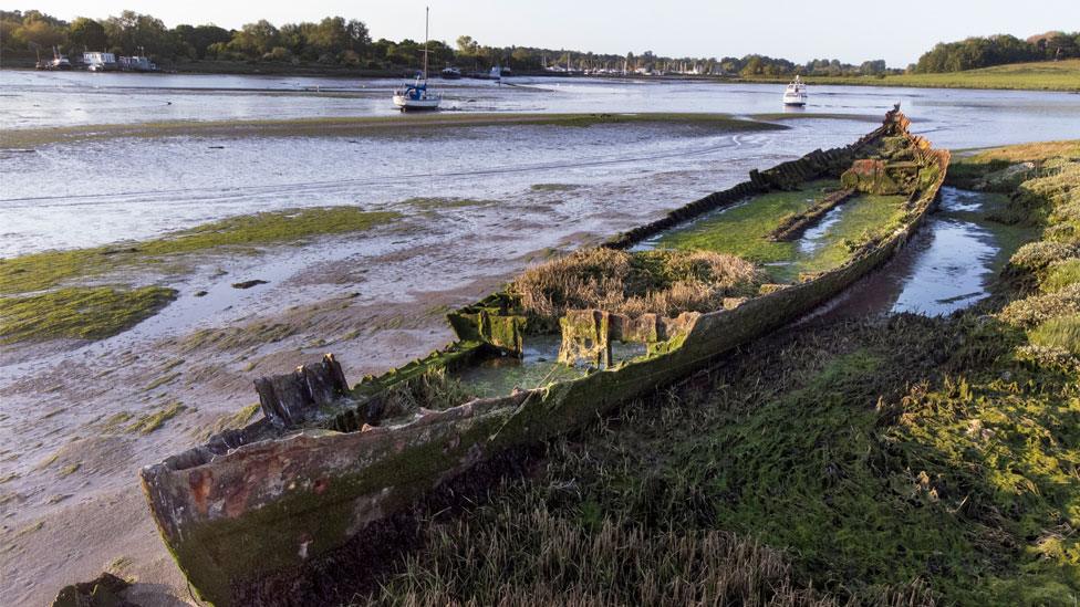 The Lady Alice Kenlis hulk, River Deben