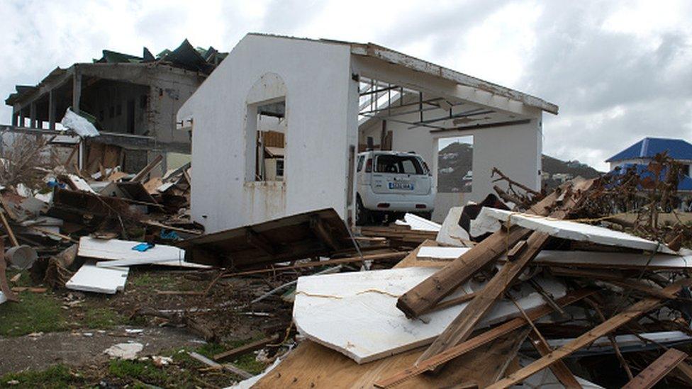 St Martin storm damage (September 2017)