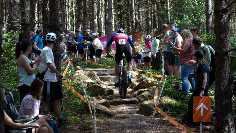 Mountain biking on Cannock Chase