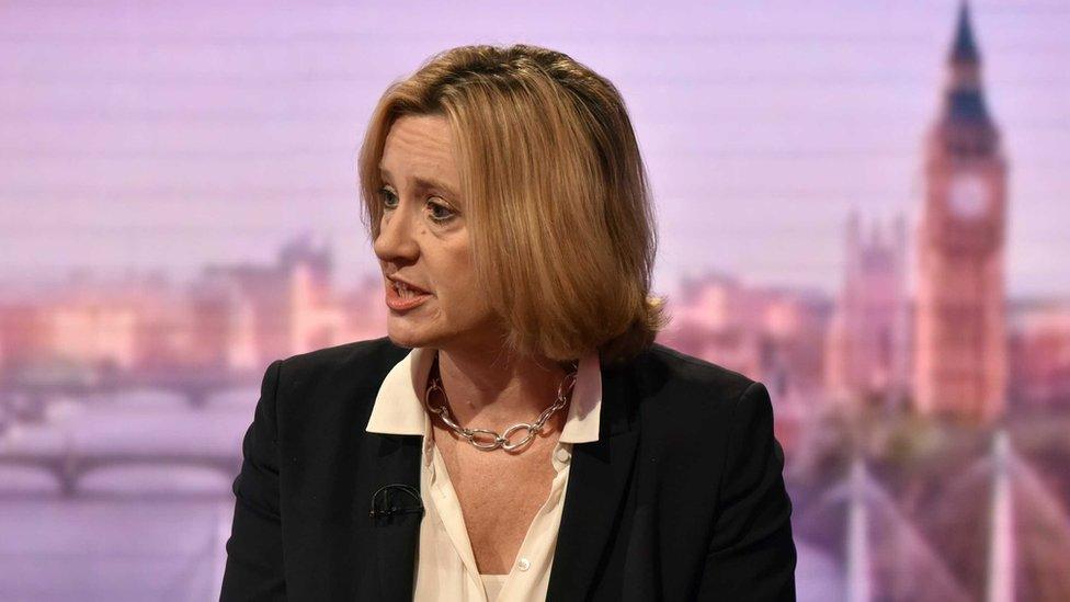 Home Secretary Amber Rudd on the Andrew Marr show.