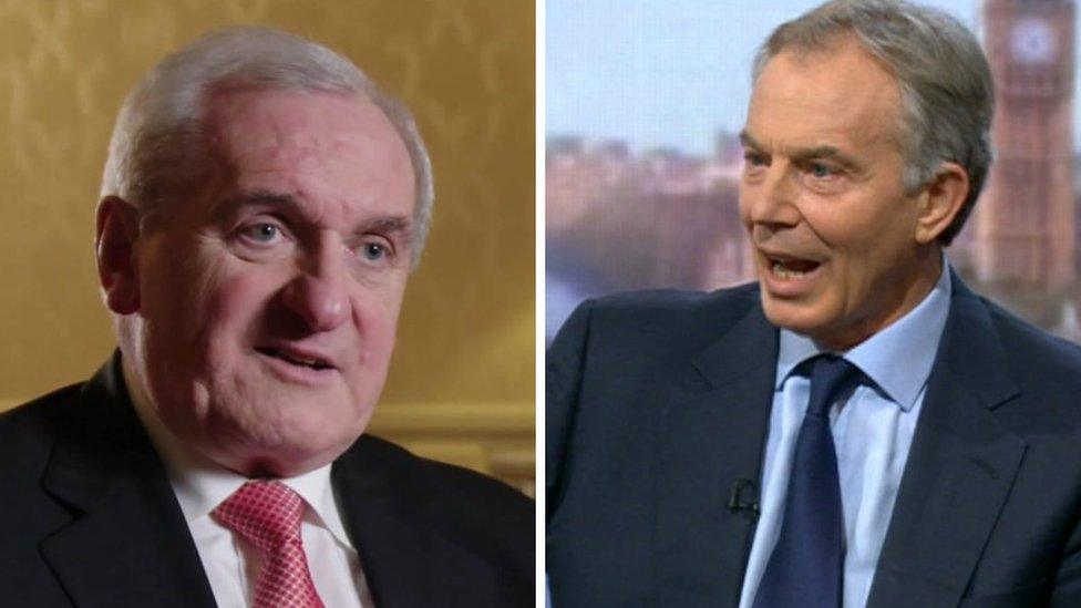 Bertie Ahern and Tony Blair