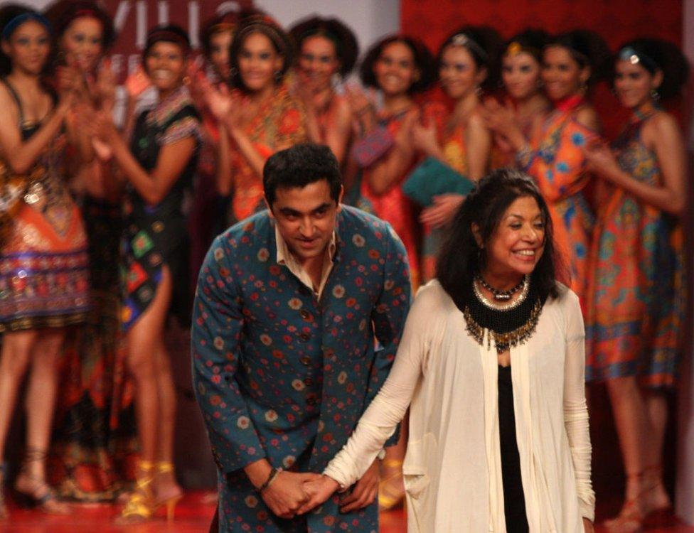 Fashion designer Ritu Kumar during the Wills Lifestyle India Fashion Week (Spring/Summer'09), on October 15, 2008 in New Delhi, India.