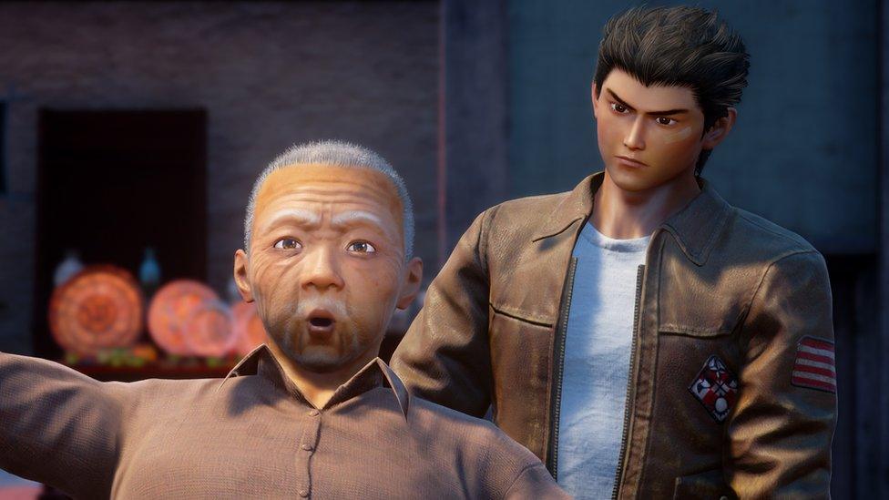 A screenshot from Shenmue 3