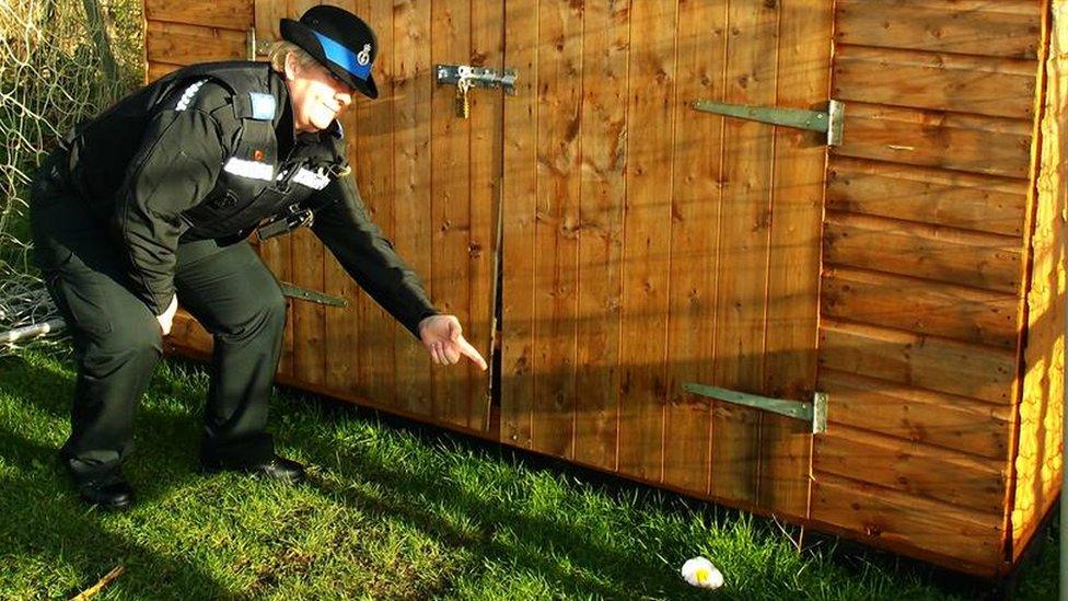 Offence by a shed
