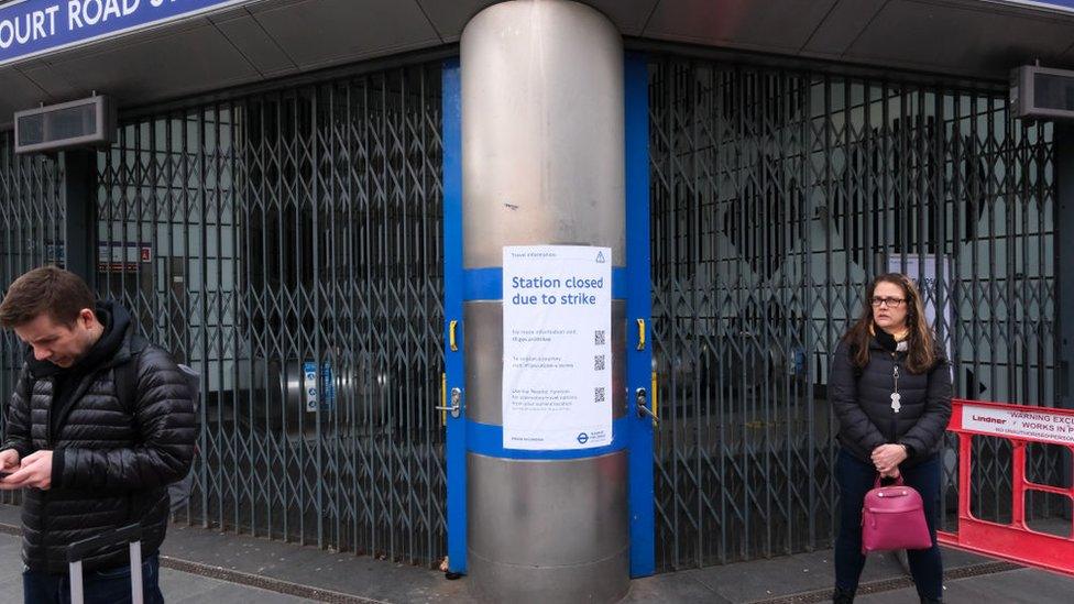 A closed London Underground station