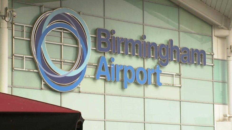 Birmingham Airport sign