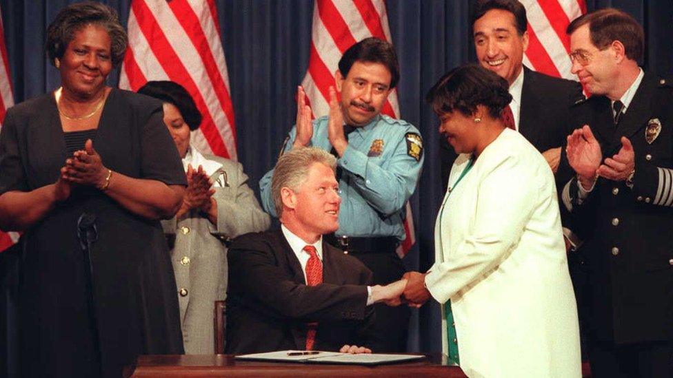 Clinton signs the "One Strike and You're Out" policy