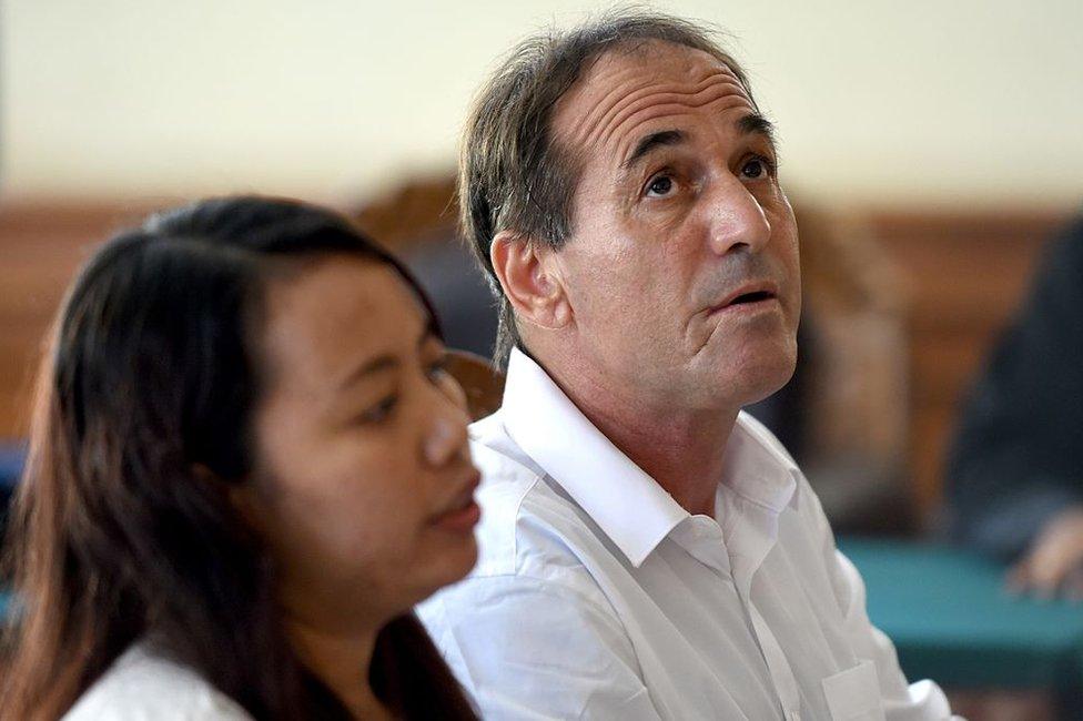 Australian bar owner Giuseppe Serafino inside Denpasar District Court