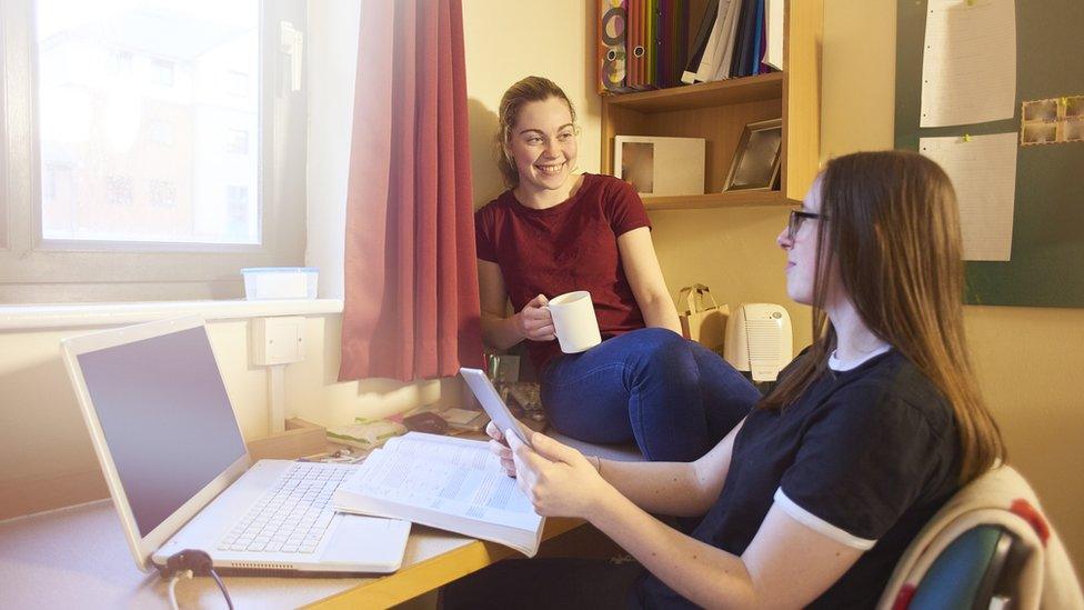 Students chatting